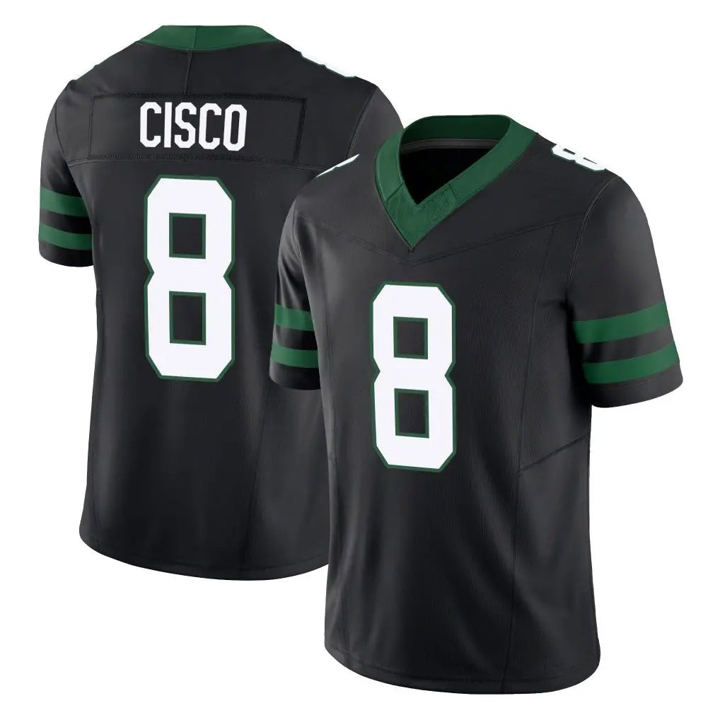 Boles NY.Jets #8 Andre Cisco Player Black Limited Legacy Vapor F.U.S.E. Home Game Stitched Jerseys