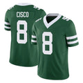 Boles NY.Jets #8 Andre Cisco Player Green Legacy Limited Vapor F.U.S.E. Home Game Stitched Jerseys