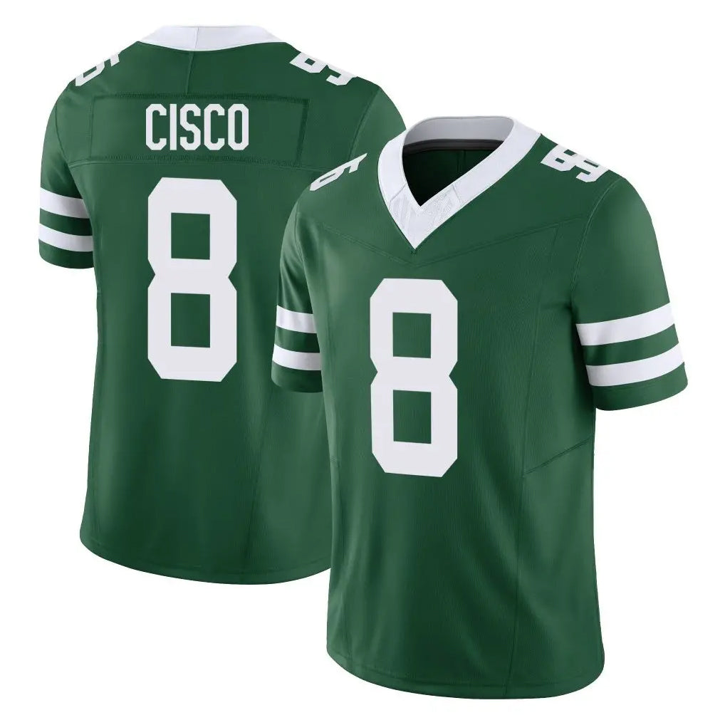 Boles NY.Jets #8 Andre Cisco Player Green Legacy Limited Vapor F.U.S.E. Home Game Stitched Jerseys