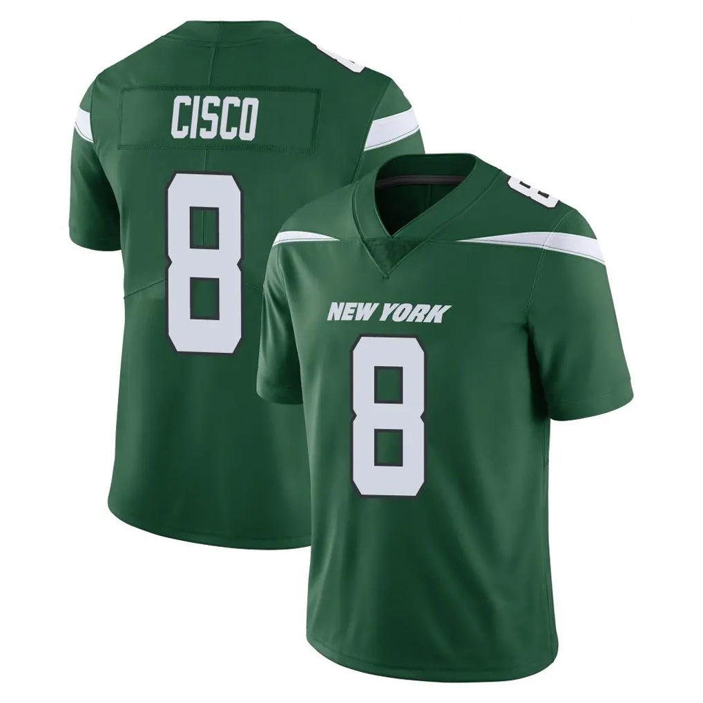 Boles NY.Jets #8 Andre Cisco Player Green Limited Vapor Home Game Stitched Jerseys