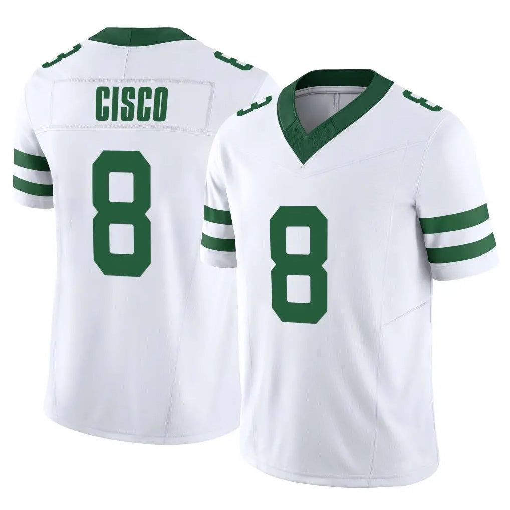 Boles NY.Jets #8 Andre Cisco Player White Legacy Limited Vapor F.U.S.E. Home Game Stitched Jerseys