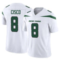 Boles NY.Jets #8 Andre Cisco Player White Limited Vapor F.U.S.E. Home Game Stitched Jerseys