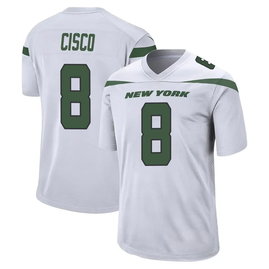 Boles NY.Jets #8 Andre Cisco Player White Spotlight Home Game Stitched Jerseys