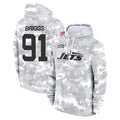 Boles NY.Jets #91 Jowon Briggs Player Arctic Camo Salute to Service Pullover Hoodies Limited Game Stitched Jerseys