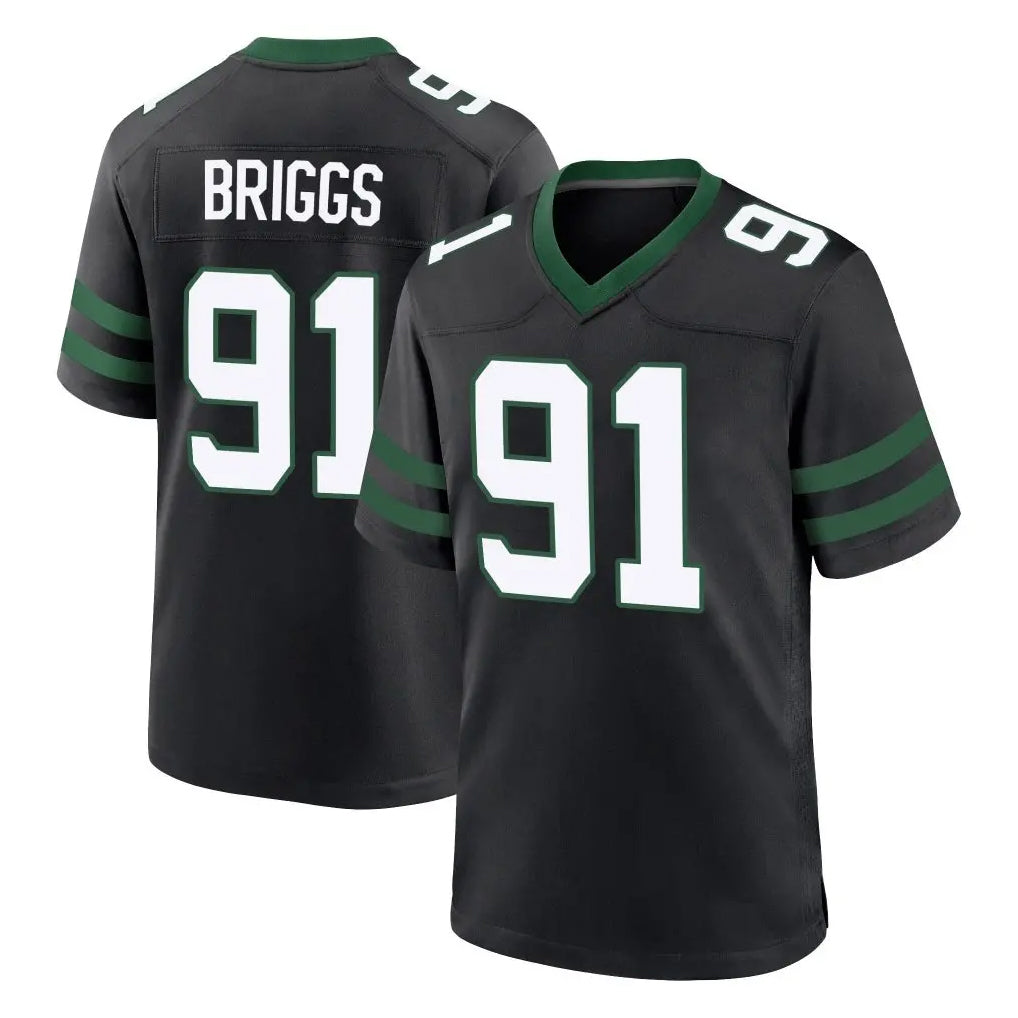 Boles NY.Jets #91 Jowon Briggs Player Black Legacy Home Game Stitched Jerseys