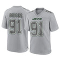 Boles NY.Jets #91 Jowon Briggs Player Gray Limited Atmosphere Fashion Home Game Stitched Jerseys