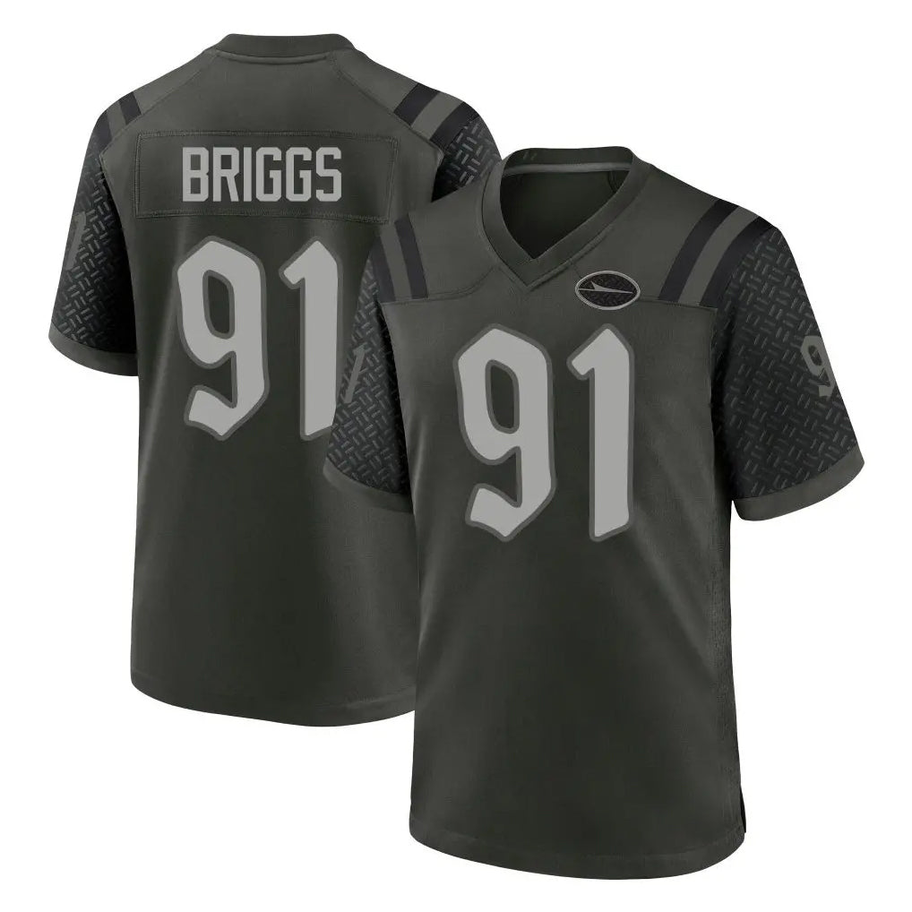 Boles NY.Jets #91 Jowon Briggs Player Green 2025 Rivalries Collection Home Game Stitched Jerseys