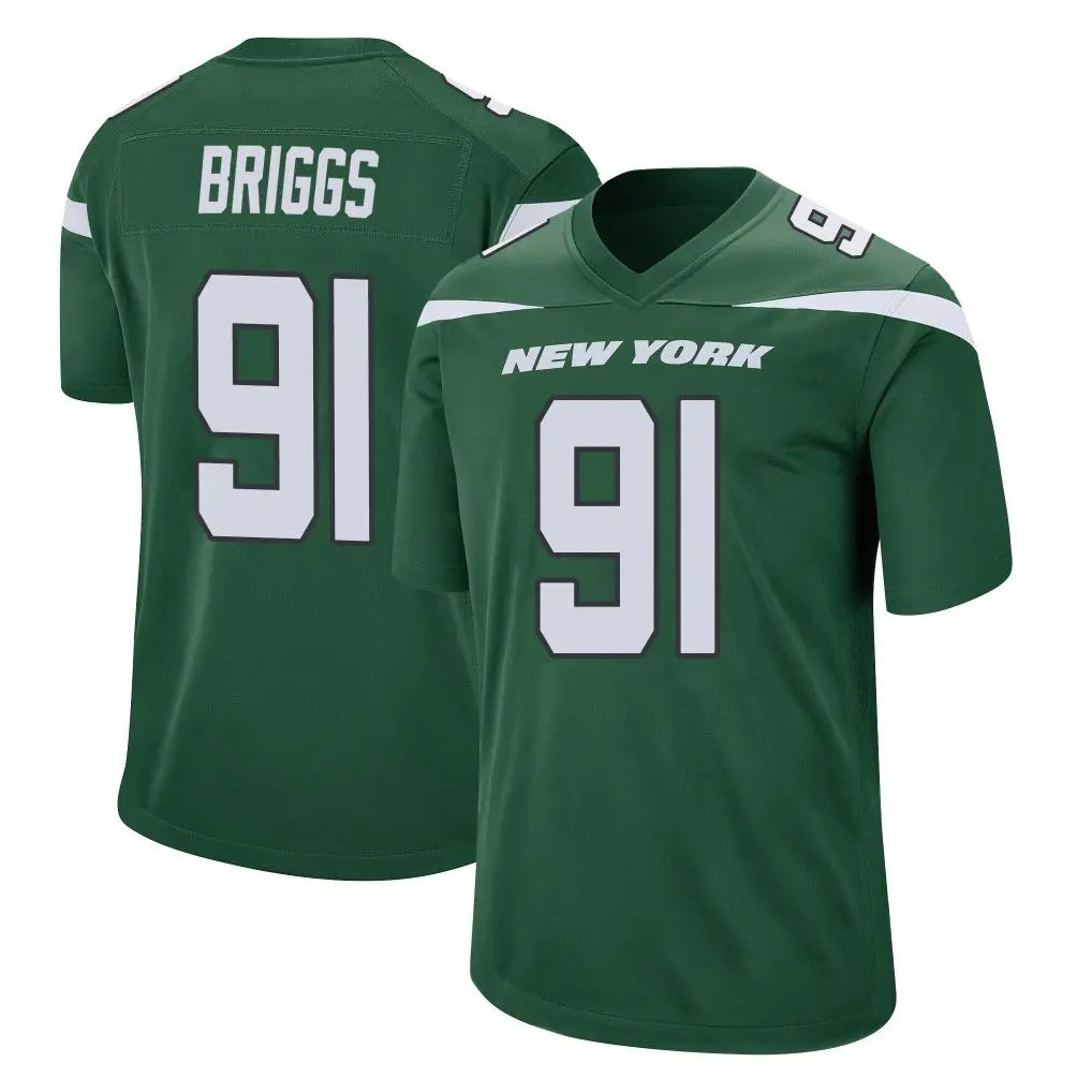 Boles NY.Jets #91 Jowon Briggs Player Green Home Game Stitched Jerseys