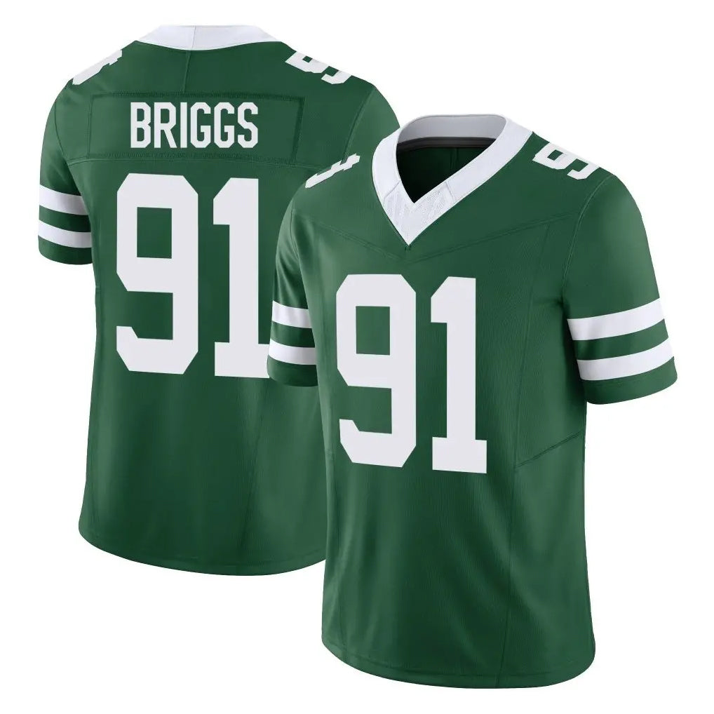 Boles NY.Jets #91 Jowon Briggs Player Green Legacy Limited Vapor F.U.S.E. Home Game Stitched Jerseys