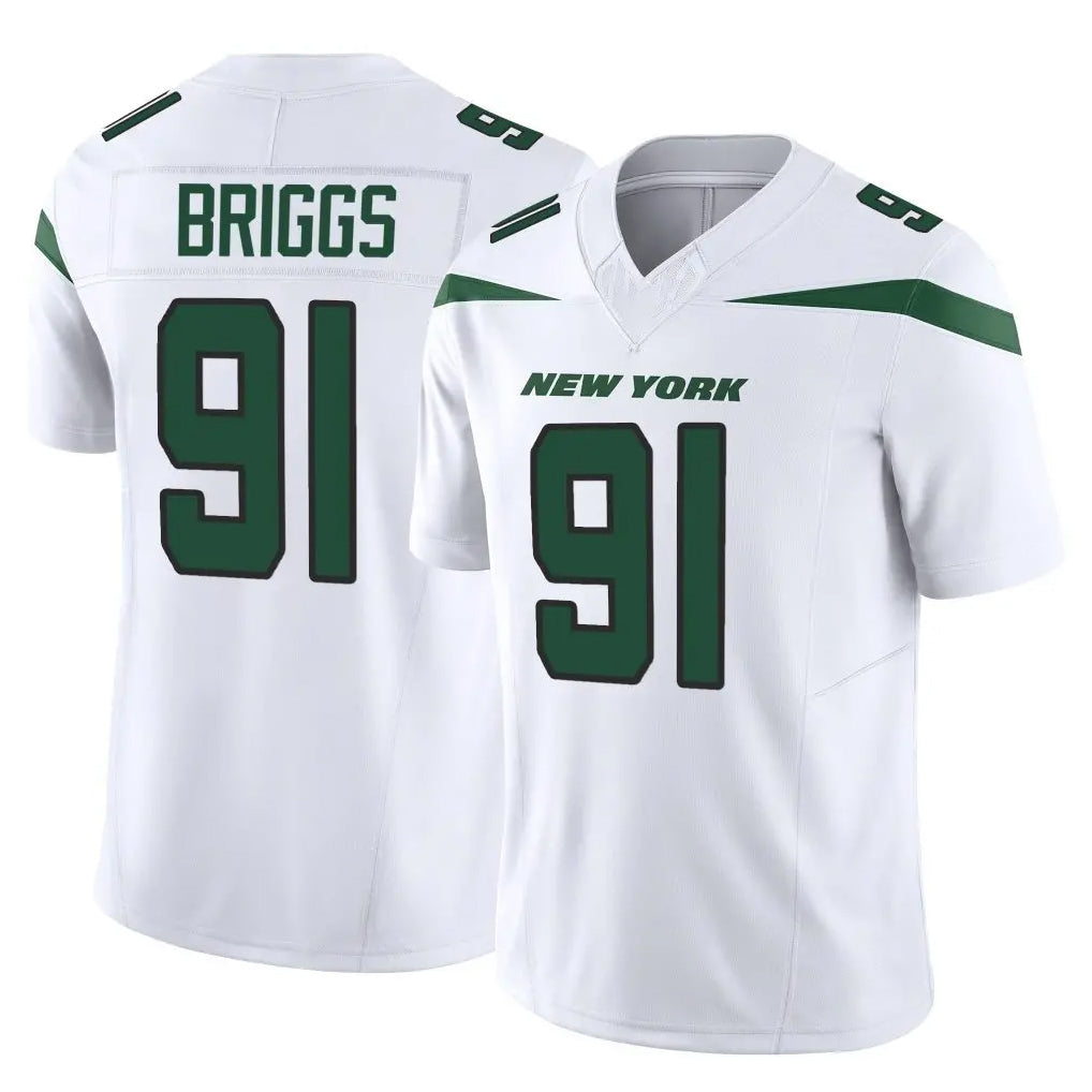 Boles NY.Jets #91 Jowon Briggs Player White Limited Vapor F.U.S.E. Home Game Stitched Jerseys