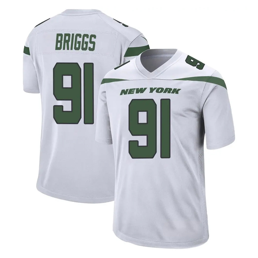 Boles NY.Jets #91 Jowon Briggs Player White Spotlight Home Game Stitched Jerseys