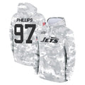 Boles NY.Jets #97 Harrison Phillips Player Arctic Camo Salute to Service Pullover Hoodies Limited Game Stitched Jerseys