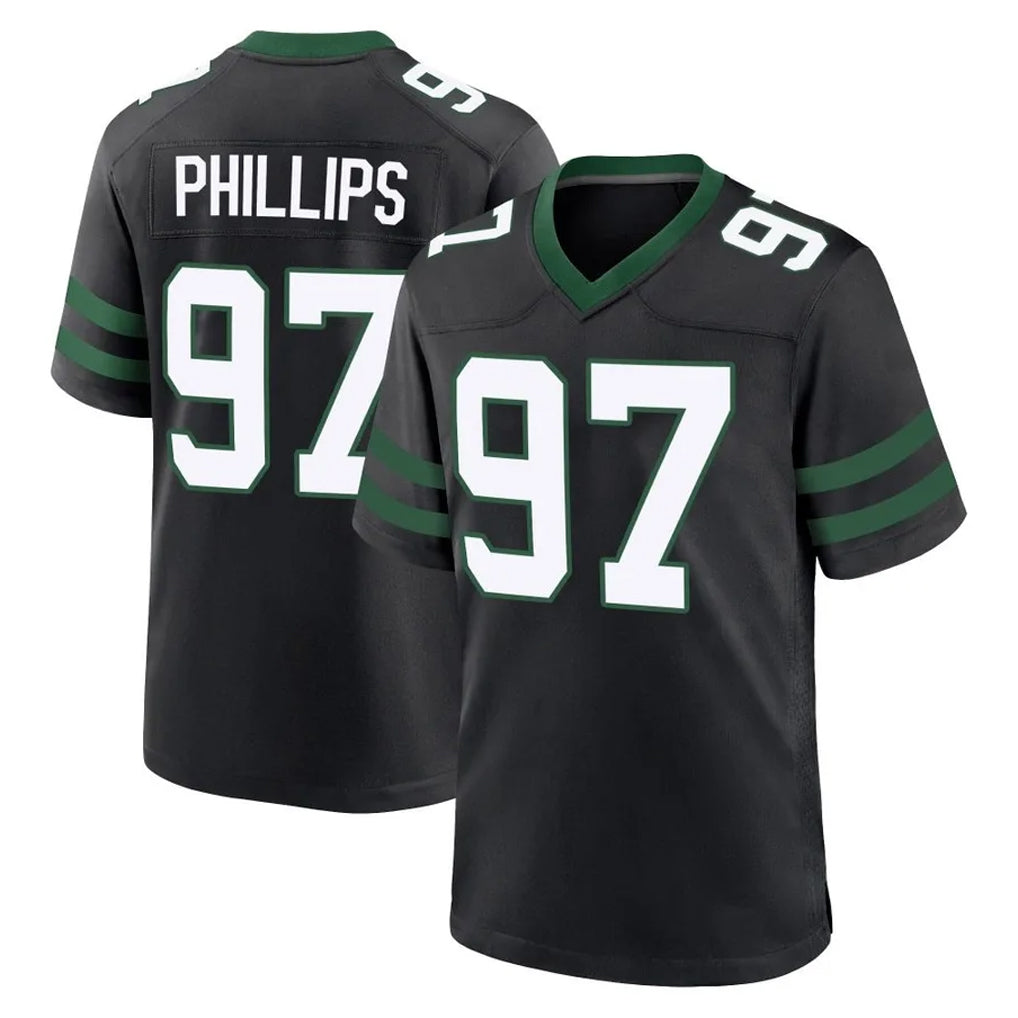 Boles NY.Jets #97 Harrison Phillips Player Black Legacy Home Game Stitched Jerseys