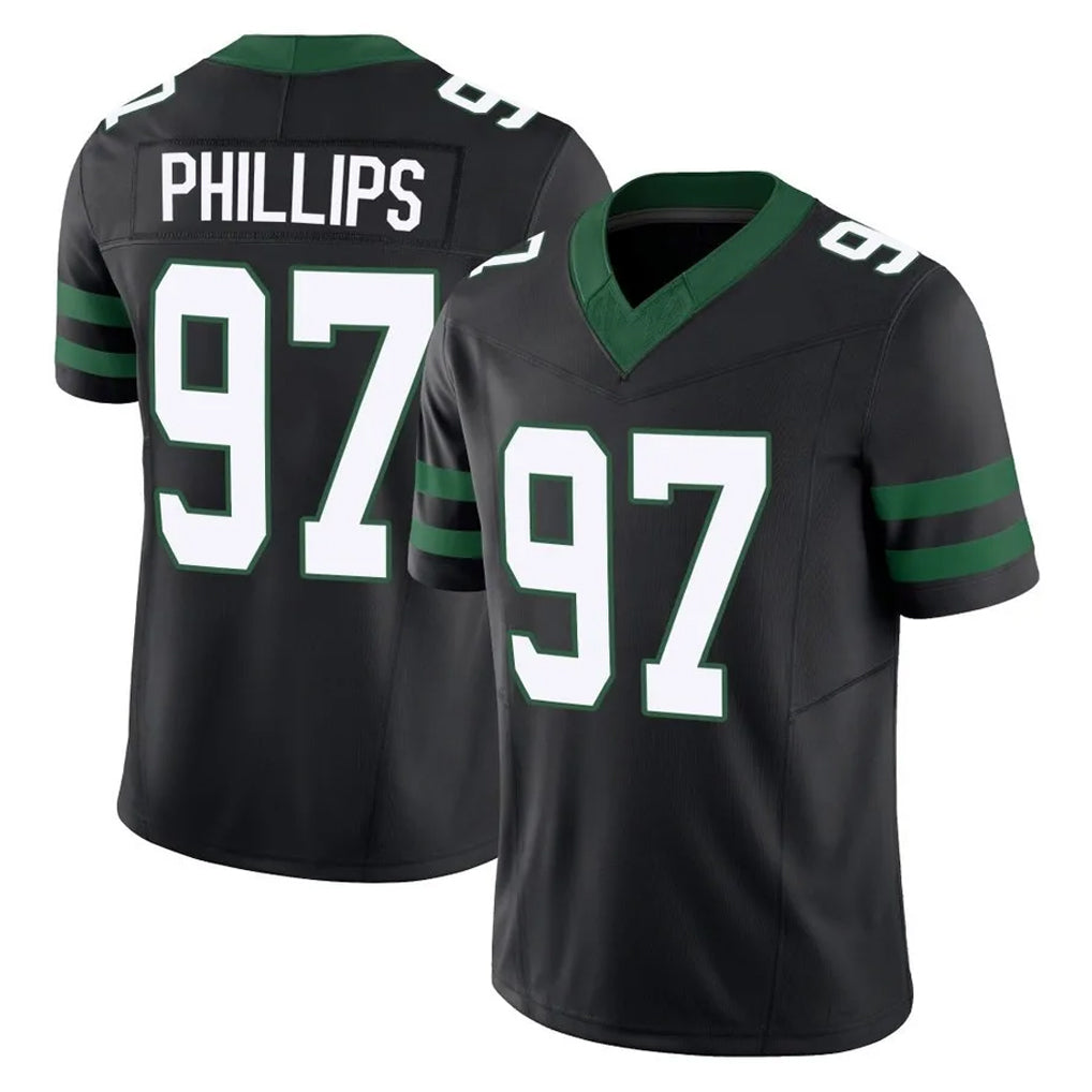 Boles NY.Jets #97 Harrison Phillips Player Black Limited Legacy Vapor F.U.S.E. Home Game Stitched Jerseys