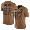 Boles NY.Jets #97 Harrison Phillips Player Brown Salute To Service Limited Stitched Jerseys