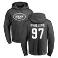 Boles NY.Jets #97 Harrison Phillips Player Gray Pullover Hoodies Limited Game Stitched Jerseys