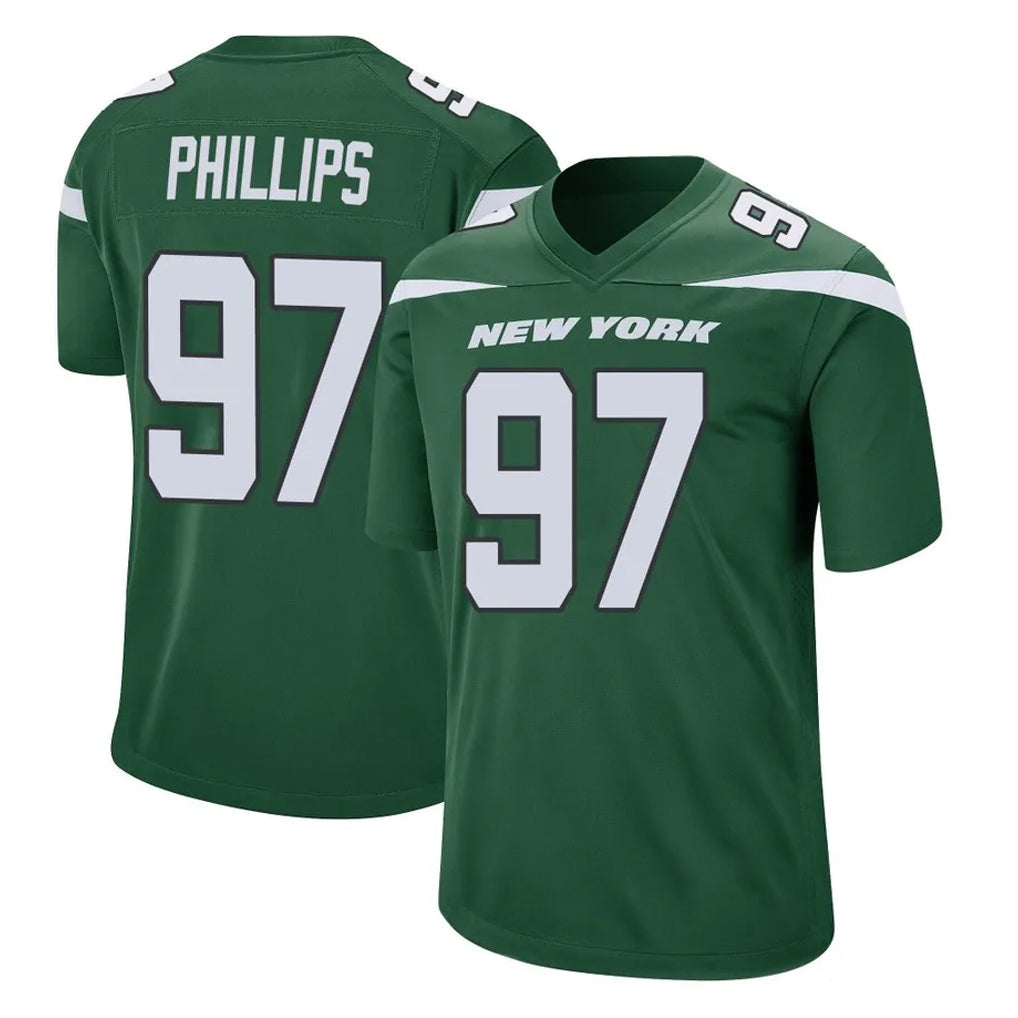 Boles NY.Jets #97 Harrison Phillips Player Green Home Game Stitched Jerseys