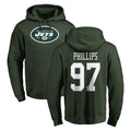 Boles NY.Jets #97 Harrison Phillips Player Green LOGO Pullover Hoodies Limited Game Stitched Jerseys