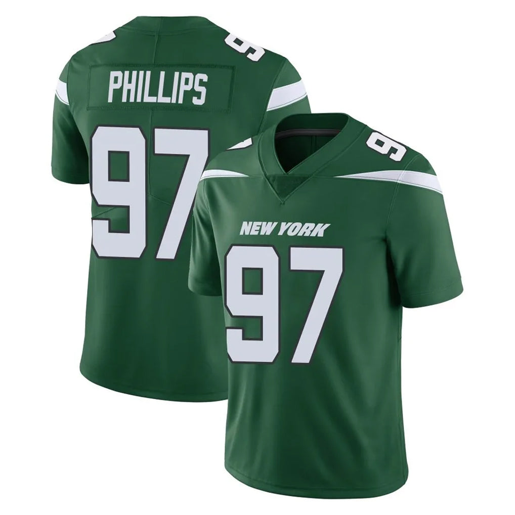 Boles NY.Jets #97 Harrison Phillips Player Green Limited Vapor Home Game Stitched Jerseys