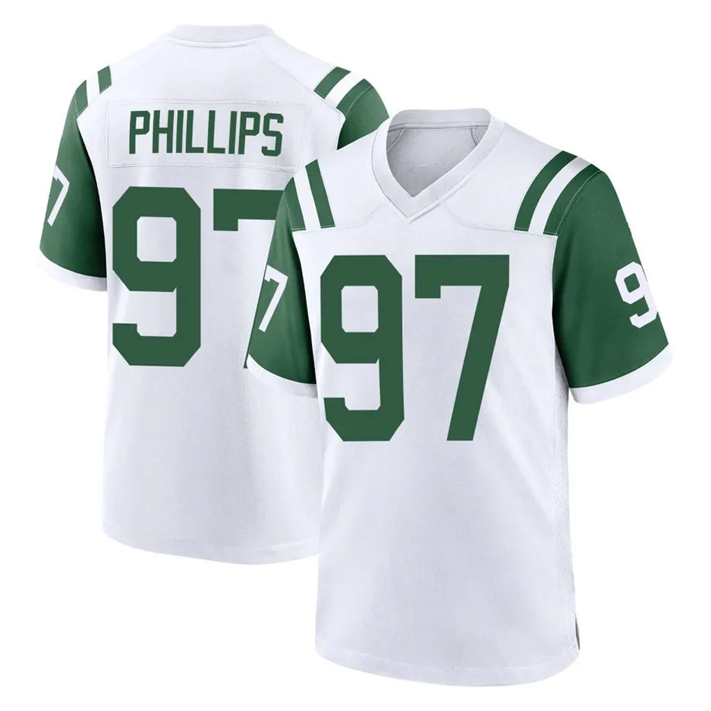 Boles NY.Jets #97 Harrison Phillips Player White Classic Home Game Stitched Jerseys