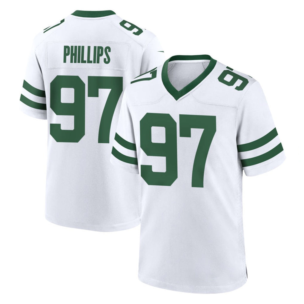 Boles NY.Jets #97 Harrison Phillips Player White Legacy Home Game Stitched Jerseys