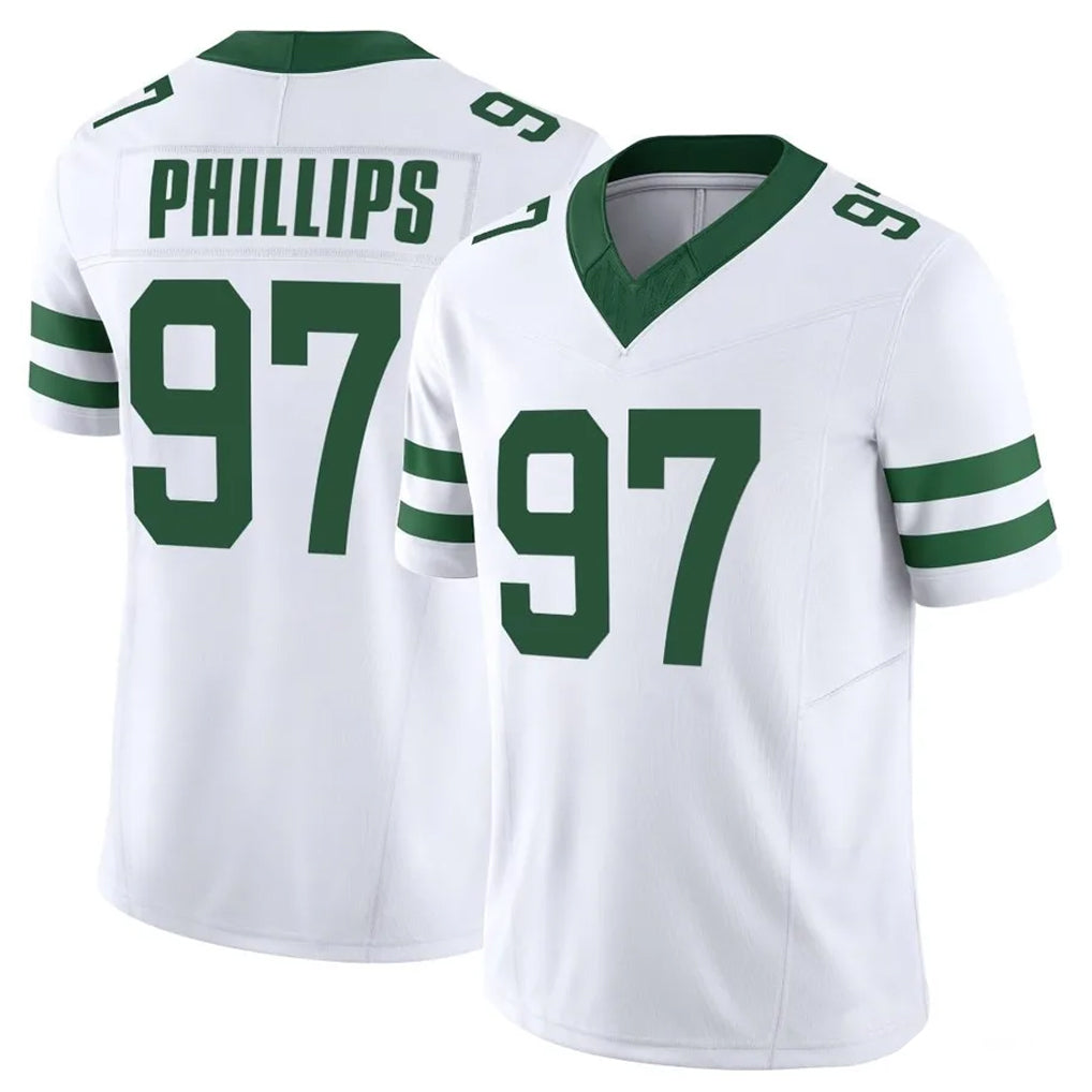 Boles NY.Jets #97 Harrison Phillips Player White Legacy Limited Vapor F.U.S.E. Home Game Stitched Jerseys