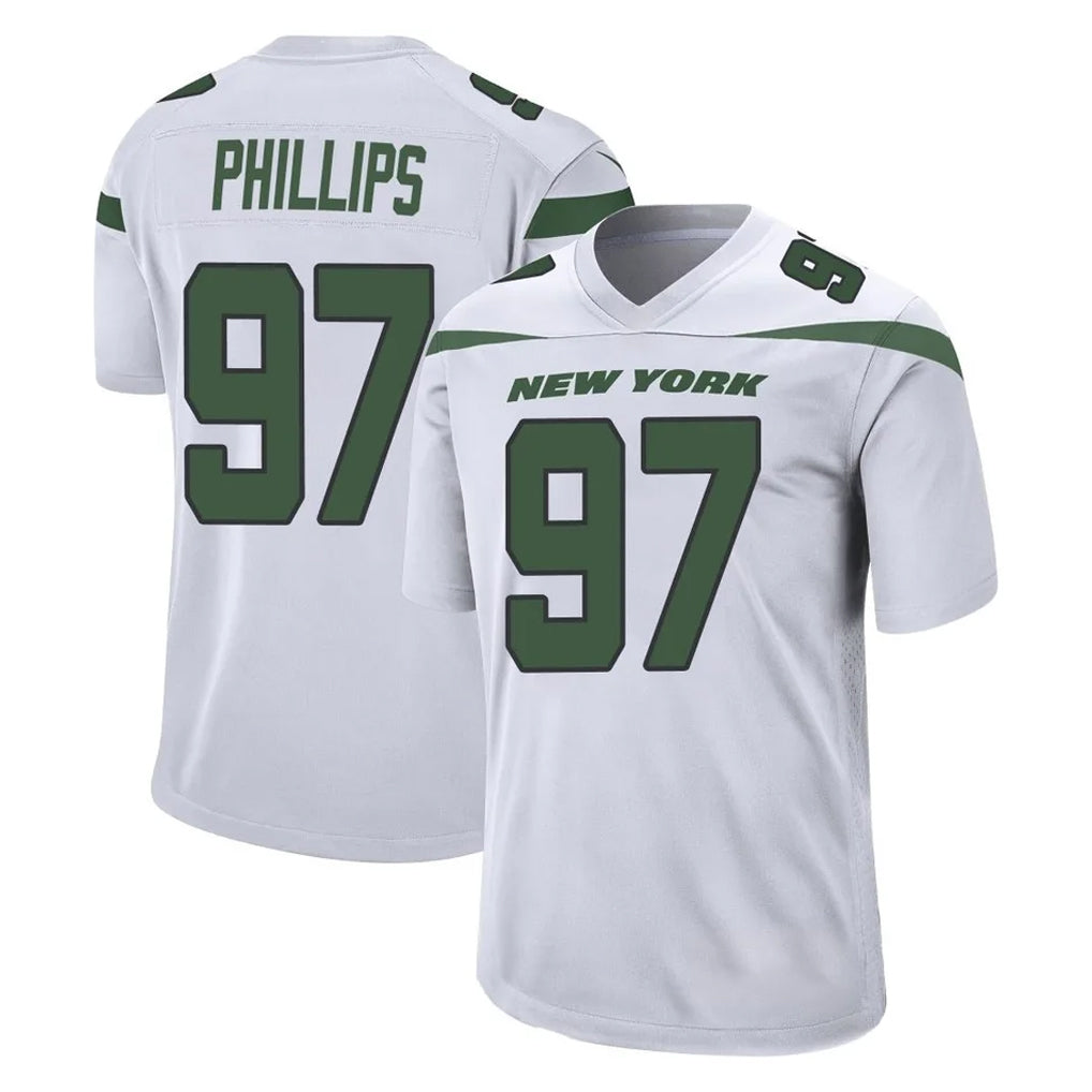 Boles NY.Jets #97 Harrison Phillips Player White Spotlight Home Game Stitched Jerseys