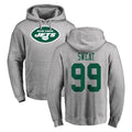 Boles NY.Jets #99 T'Vondre Sweat Player Gray LOGO Pullover Hoodies Limited Game Stitched Jerseys