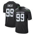 Boles NY.Jets #99 T'Vondre Sweat Player Stealth Black Home Game Stitched Jerseys