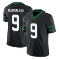 Boles NY.Jets #9 Will McDonald IV Player Black Limited Legacy Vapor F.U.S.E. Home Game Stitched Jerseys