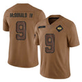 Boles NY.Jets #9 Will McDonald IV Player Brown Salute To Service Limited Stitched Jerseys