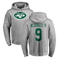 Boles NY.Jets #9 Will McDonald IV Player Gray LOGO Pullover Hoodies Limited Game Stitched Jerseys
