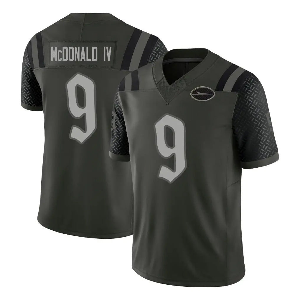 Boles NY.Jets #9 Will McDonald IV Player Green Limited 2025 Rivalries Collection Home Game Stitched Jerseys