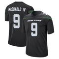 Boles NY.Jets #9 Will McDonald IV Player Stealth Black Home Game Stitched Jerseys