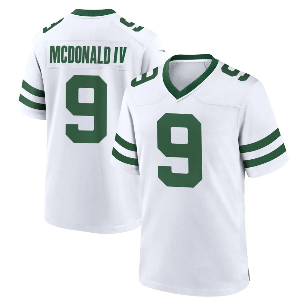 Boles NY.Jets #9 Will McDonald IV Player White Legacy Home Game Stitched Jerseys