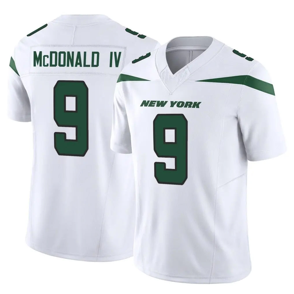 Boles NY.Jets #9 Will McDonald IV Player White Limited Vapor F.U.S.E. Home Game Stitched Jerseys