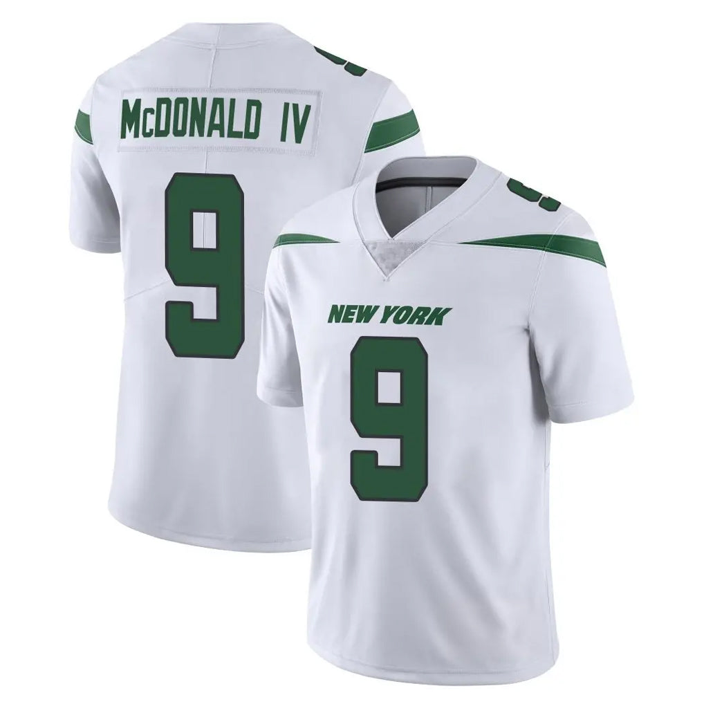 Boles NY.Jets #9 Will McDonald IV Player White Spotlight Limited Vapor Home Game Stitched Jerseys