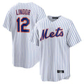 Boles NY.Mets #12 Francisco Lindor Player White Home Game Stitched Jerseys