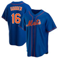 Boles NY.Mets #16 Dwight Gooden Player Royal Home Game Stitched Jerseys