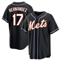 Boles NY.Mets #17 Keith Hernandez Player Black Fashion Out Game Stitched Jerseys