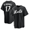 Boles NY.Mets #17 Keith Hernandez Player Black Home Game Stitched Jerseys