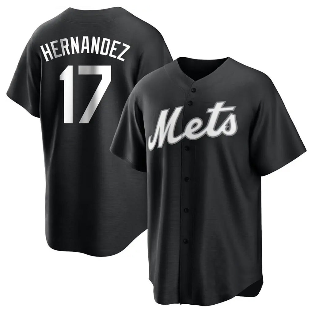 Boles NY.Mets #17 Keith Hernandez Player Black Home Game Stitched Jerseys