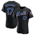 Boles NY.Mets #17 Keith Hernandez Player Black Replica Home Limited Elite Stitched Jerseys
