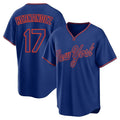 Boles NY.Mets #17 Keith Hernandez Player Royal T-shirt Home Game Stitched Jerseys