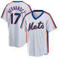 Boles NY.Mets #17 Keith Hernandez Player White Cooperstown Collection T-shirt Home Stitched Jerseys