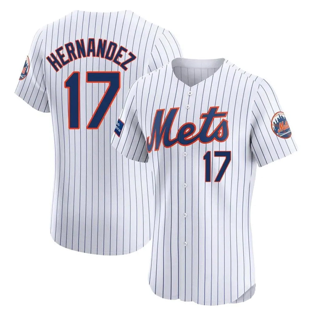 Boles NY.Mets #17 Keith Hernandez Player White Home Limited Elite Stitched Jerseys