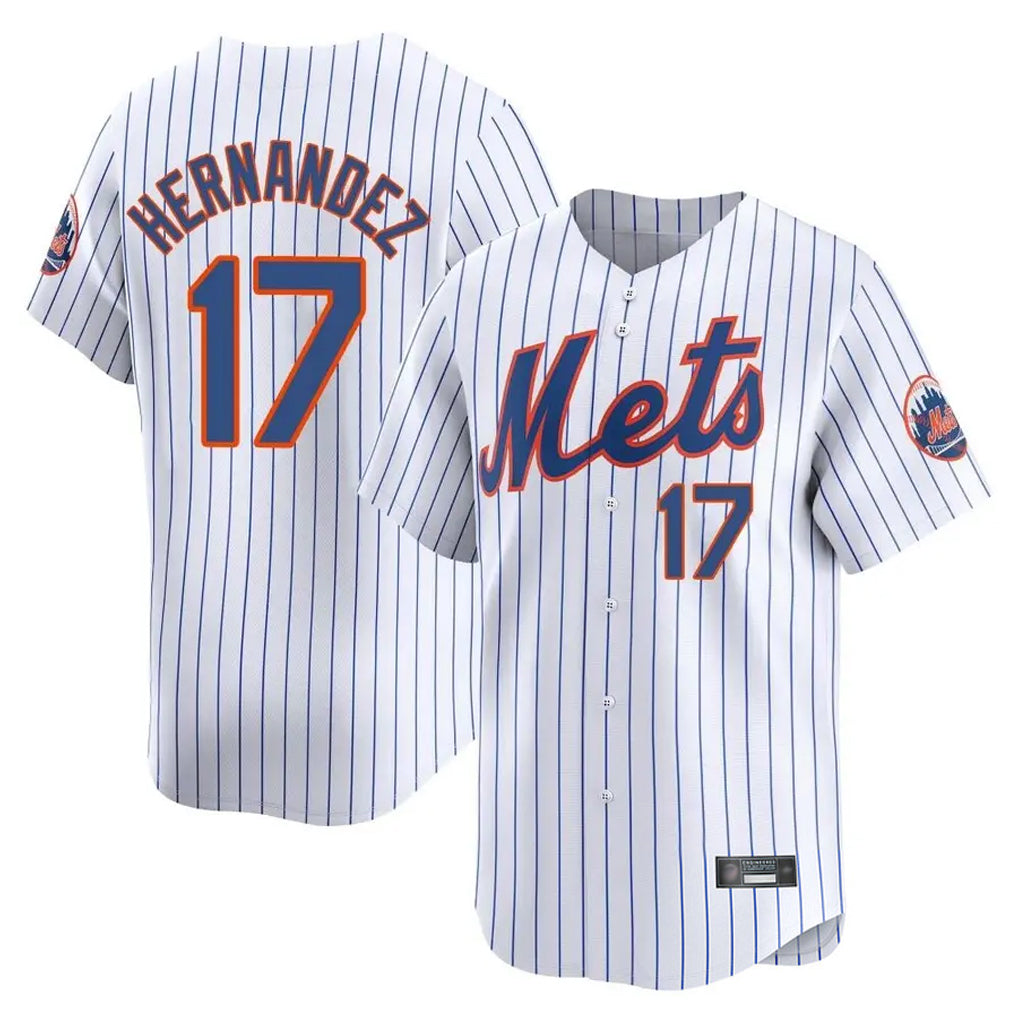 Boles NY.Mets #17 Keith Hernandez Player White Home Replica Stitched Jerseys