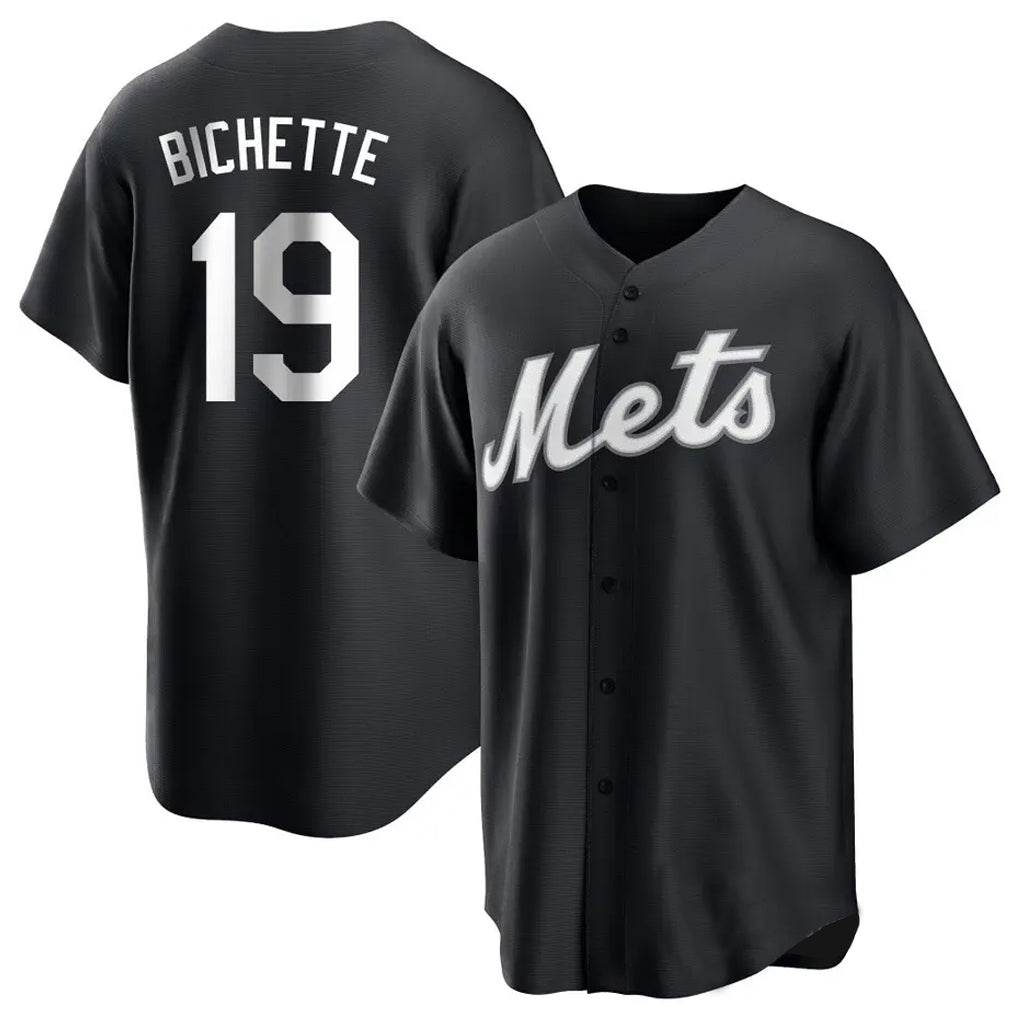 Boles NY.Mets #19 Bo Bichette Player Black Home Game Stitched Jerseys