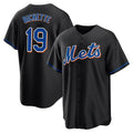 Boles NY.Mets #19 Bo Bichette Player Black Replica Home Game Stitched Jerseys