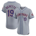 Boles NY.Mets #19 Bo Bichette Player Gray Road Limited Elite Home Stitched Jerseys